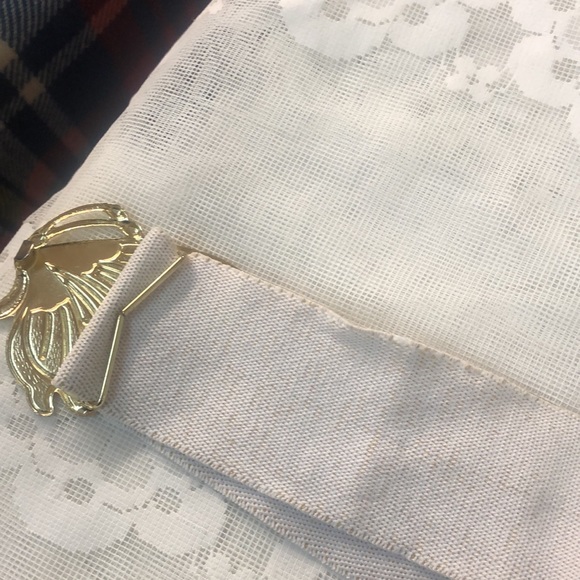 Vintage butterfly stretch belt- metal buckle with elastic band - Picture 5 of 7